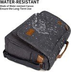 Water-Resistant Grey Messenger Bag for 17-Inch Laptops
