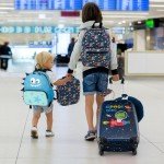 Goplus 5-Piece Kid’s Luggage Set - Space Dino
