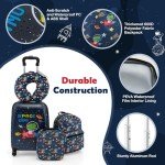 Goplus 5-Piece Kid’s Luggage Set - Space Dino