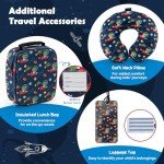 Goplus 5-Piece Kid’s Luggage Set - Space Dino