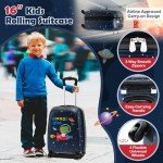 Goplus 5-Piece Kid’s Luggage Set - Space Dino