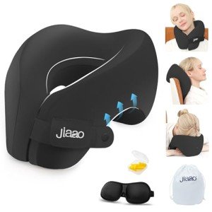 Ultimate Travel Neck Pillow with Eye Mask & Ear Plugs