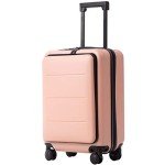 Coolife 20" Sakura Pink Spinner Carry-On Luggage