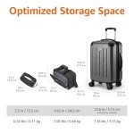 3-Piece Expandable Black Luggage Set with Tote