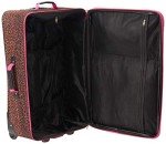 Rockland Pink Leopard 3-Piece Softside Luggage Set