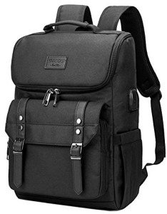 YALUNDISI Vintage Backpack with USB Charging Port