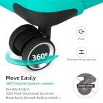 Aqua Blue 7-Piece Hardside Luggage Set