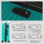 Aqua Blue 7-Piece Hardside Luggage Set