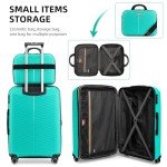 Aqua Blue 7-Piece Hardside Luggage Set