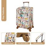 Lily Bloom 20" Spinner Luggage - Furry Friends