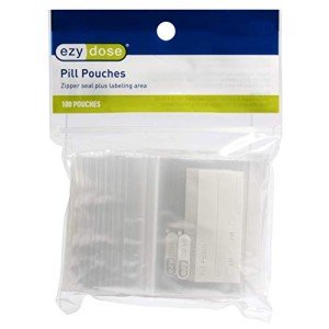 Travel-Friendly Pill Organizer Pouches - 100 Count