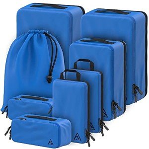 8-Piece Compression Bags for Travel Packing