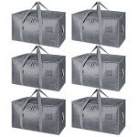 BALEINE 6-Pack Heavy-Duty Moving Storage Bags
