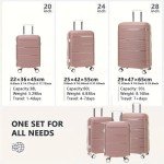 LEDAOU 3-Piece Luggage Set with Packing Cubes
