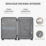 LEVEL8 20-Inch Hard Shell Carry-On Luggage