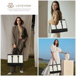 LOVEVOOK Women’s Canvas Laptop Tote Bag