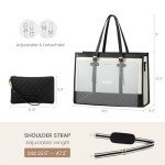 LOVEVOOK Women’s Canvas Laptop Tote Bag