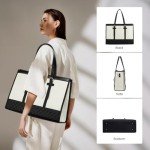 LOVEVOOK Women’s Canvas Laptop Tote Bag