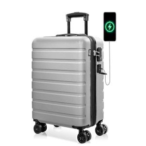 AnyZip 21" Lightweight Kids Hardside Carry-On Suitcase