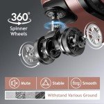 Rose Gold 3-Piece Lightweight Luggage Set