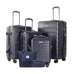 Blue 6-Piece TRACK TRAVEL HL Luggage Set