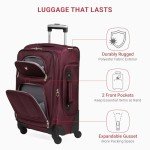 SwissGear Sion Merlot 21-Inch Expandable Carry-On
