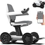 Compact Folding Electric Wheelchair with Remote Control