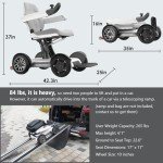 Compact Folding Electric Wheelchair with Remote Control
