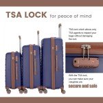 5-Piece Navy Luggage Set with Spinner Wheels