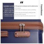 5-Piece Navy Luggage Set with Spinner Wheels