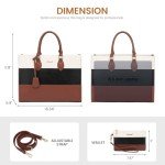 Stylish Laptop Tote for Women with Clutch