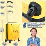 Pokemon Kids Wheeled Carry-On Suitcase for Travel