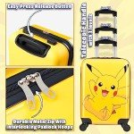 Pokemon Kids Wheeled Carry-On Suitcase for Travel