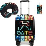 Inprof Kids' 2-Piece Hardside Luggage Set