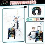 Inprof Kids' 2-Piece Hardside Luggage Set