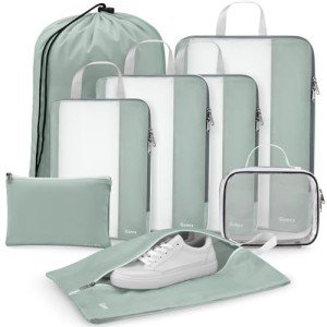 Gonex 8-Piece Travel Packing Cube Set