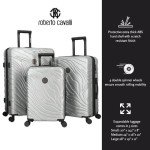 Roberto Cavalli 3-Piece Expandable Luggage Set
