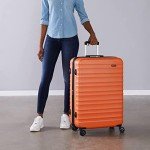 Orange 30-Inch Hardside Spinner Suitcase
