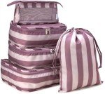 5-Piece Durable Packing Cubes Set - Pink Gaze
