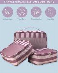 5-Piece Durable Packing Cubes Set - Pink Gaze