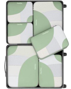 OlarHike 6 Piece Packing Cubes Set - Matcha Green