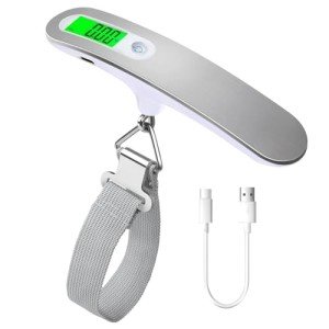 Rechargeable Digital Luggage Scale with LCD Display