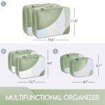 OlarHike 6 Piece Packing Cubes Set - Matcha Green