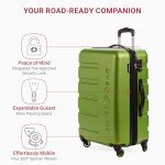 SwissGear 7366 Expandable Hardside Luggage, Green