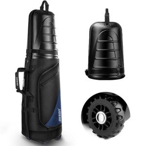 Durable Golf Travel Bag with Wheels and Hard Top