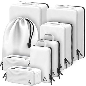 Deluxe 8-Piece Compression Packing Cubes Set