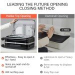 Hanke 20" Hard Shell Carry-On Suitcase - Jet Black