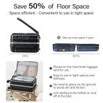 Hanke 20" Hard Shell Carry-On Suitcase - Jet Black