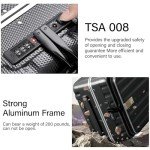 Hanke 20" Hard Shell Carry-On Suitcase - Jet Black