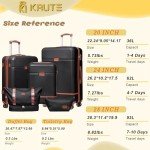 5-Piece Lightweight Luggage Set with Spinner Wheels